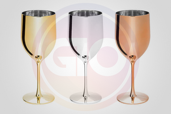 Taça de vinho Gênova Metalizada - 10BR400TV